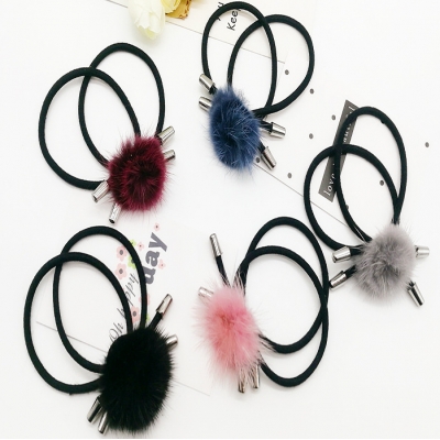 Korean high elastic fashion head rope knotted rubber hair band